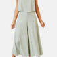 Round Neck Top and Wide Leg Pants Set