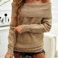 Devine Off-Shoulder Long Sleeve Sweater