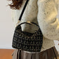 Woven Removable Strap Shoulder Bag