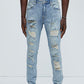 Ain't Got Nothing To Lose Skinny Jeans - Light Wash