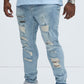 Ain't Got Nothing To Lose Skinny Jeans - Light Wash