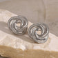 Stainless Steel Volution Stud Earrings