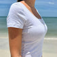 Devine Button Detail Short Sleeve T-Shirt