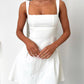 Devine Bow Back Square Neck Mini Dress