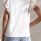 Oh Full Size Ruffled Round Neck Cap Sleeve Top