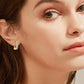 1 Carat Moissanite 925 Sterling Silver Earrings