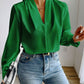 V Neck Long Sleeve Top