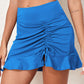 Beachin' Ruched Elastic Waist Swim Skirt