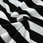 Striped Turtleneck Long Sleeve Knit Top