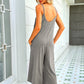 Spaghetti Strap Pocketed Jumpsuit