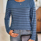 Striped Round Neck Long Sleeve T-Shirt
