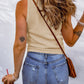 Waffle-Knit Scoop Neck Tank