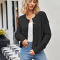 Button Down Exposed Seam Cardigan