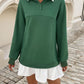 Devine Ruffle Hem Long Sleeve Mini Dress