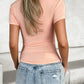 Square Neck Short Sleeve T-Shirt