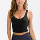 Cropped Scoop Neck Active Tank Top