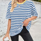 Lovelet Striped Round Neck Half Sleeve T-Shirt