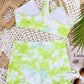 Tie-Dye Spaghetti Strap Top and Drawstring Shorts Swim Set
