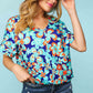 Haptics Floral Drop Shoulder Short Sleeve T-Shirt