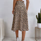 Tied Slit Printed Skirt