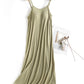 Full Size Scoop Neck Midi Cami Dress with Bra