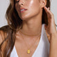 18K Gold-Plated Stainless Steel Double-Layered Necklace