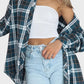 Full Size Plaid Collared Neck Long Sleeve Shirt
