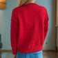 Button Up Round Neck Long Sleeve Cardigan