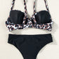 SoChic Leopard Sweetheart Neck Bikini Set