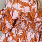 Smocked Printed Long Sleeve Mini Dress