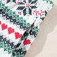 Letter Graphic Round Neck Top and Printed Shorts Lounge Set