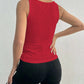 Lace Detail Square Neck Wide Strap Tank