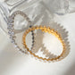 Stainless Steel Inlaid Zircon Bracelet