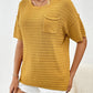 Round Neck Half Sleeve Knit Top