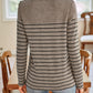 Striped Round Neck Long Sleeve T-Shirt