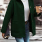 Pocketed Collared Neck Button Up Jacket