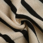 Striped Round Neck Long Sleeve Knit Top