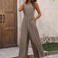 Printed Wide Leg Sleeveless Jumpsuit