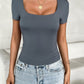 Square Neck Short Sleeve T-Shirt