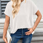 Lovelet Round Neck Short Sleeve Rib T-Shirt