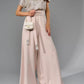 Full Size Sequin Round Neck Short Sleeve Wide Leg Jumpsuit