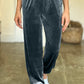 Pocketed Elastic Waist Joggers
