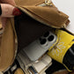 Suede Adjustable Strap Backpack Bag