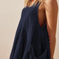 Devine Tied Scoop Neck Wide Strap Mini Dress