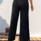 Lace Detail Wide Leg Pants