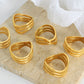 Titanium Steel Three-Layered Ring