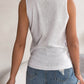 Openwork V-Neck Knit Vest