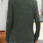 Ribbed V-Neck Long Sleeve T-Shirt