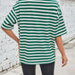 Lovelet Striped Round Neck Half Sleeve T-Shirt