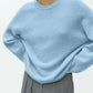 Round Neck Drop Shoulder Sweater